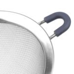 Stainless steel and silicone sieve 9 cm - Afbeelding 2