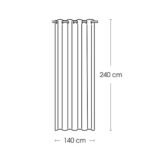 VOILE GEORGETTE 140 X 240 CM WIT - Image 5