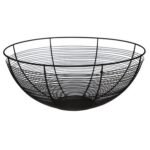 Contemp black fruit basket size L