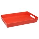 Pink melamine tray 35 x 25 cm