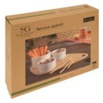 4-DELIGE APERITIEFSET BAMBOE WIT - Afbeelding 7