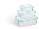 Set of 3 Clipeat large rectangular glass containers - Afbeelding 11