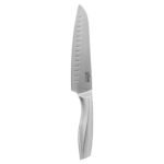 Silver Precision forged stainless steel Santoku knife