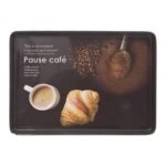 Black Edition melamine tray 30 x 22 cm - Afbeelding 2