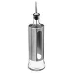 Glass and metal salad dressing bottle 0.5 l