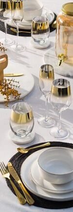 SET VAN 4 ONDERZETTERS DIAM 10 CM WIT MARMER - Afbeelding 5