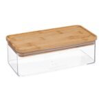 Eske rectangular PS and bamboo box 1 L