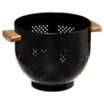 Modern Color charcoal metal colander 4.5 l