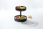 2TIERS BLK MAYAJ FRUIT BASKET - Afbeelding 2