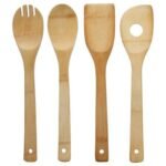 Set of 4 bamboo utensils