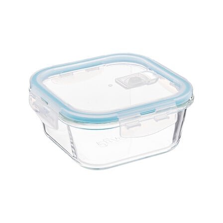 Clipeat square glass container 0.8 l