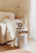 KOFFIETAFEL ASHDAL DIAMETER 32,5 CM KLEI METAAL - Afbeelding 6