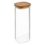 Hermet glass and acacia jar 2 l