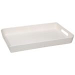 White melamine tray 45 x 30 cm