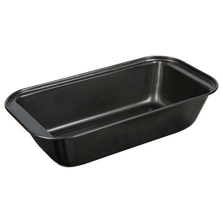 Metal cake tin in box
