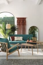 SET VAN 2 ONDERSCHUIFBARE TAFELTJES MILÉO NATUREL - Afbeelding 7