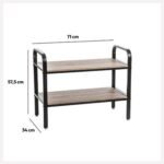 JANO SCHOENENREK VAN HOUT EN METAAL - 6 PAAR - Afbeelding 4