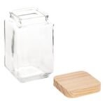 Square glass and pine jar 1.7 l - Afbeelding 4