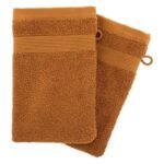 SET VAN 2 HANDSCHOENEN 15 X 21 CM KATOEN 450 G/M2 EENDBLAUW