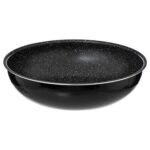 Pressed aluminium wok without removable handle 28 cm