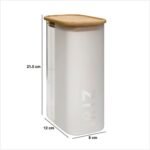 RIJSTDOOS 1,6 L. GLASSY GLAS EN DEKSEL ACACIA - Afbeelding 5