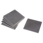 SET VAN 6 ONDERZETTERS 10 X 10 CM LEISTEEN