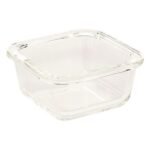 SET VAN 3 CLIPEAT POTTEN 0,18L L. 10,4 X B. 10,4 X H. 6 CM TRANSPARANT GLAS - Afbeelding 6
