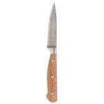 Elegancia stainless steel and acacia paring knife
