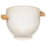 Modern Color white metal colander 4.5 l
