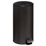 Delta charcoal metal pedal bin 30 l