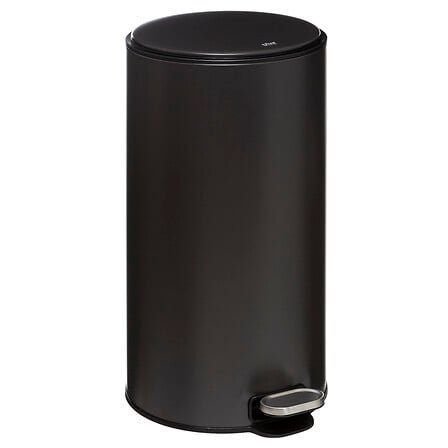 Delta charcoal metal pedal bin 30 l