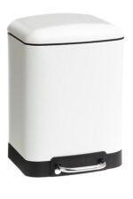 Ariane white metal pedal bin 6 l - Afbeelding 2
