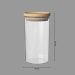 Hermet glass and wood jar 1 l - Afbeelding 5