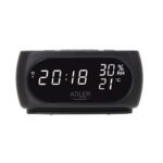 LED clock with thermometer