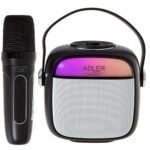 Karaoke speaker with microphone