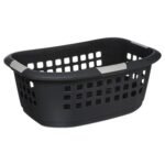 Hugger grey laundry basket 51 l