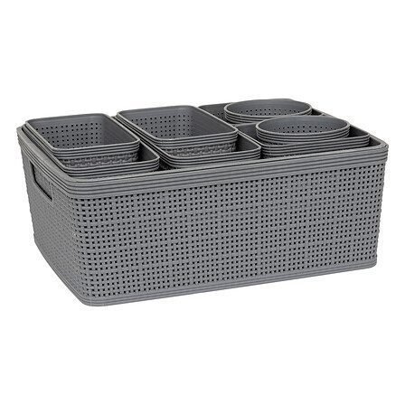 SET VAN 10 BOXY ORGANIZER MANDEN PP ASSORTED