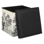 OPVOUWBARE POEF BENICIO ZWART EN WIT - Image 3