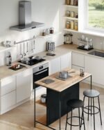 Revolving rack of 16 glass spice jars on stainless steel stand - Afbeelding 13