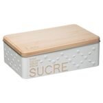 Scandi Edition metal sugar lumps tin with embossed details