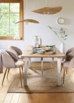 STOEL CÉLESTE MET IMITATIEBEUKEN POTEN LINNEN - Afbeelding 7