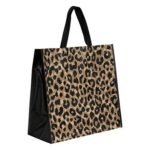 PP shopping bag decorated with leopard