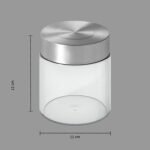 Nixo glass and stainless steel jar 0.75 l - Image 4