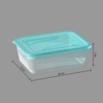 Set of 3 Fresh & Freeze rectangular PE boxes 1.25 l - Afbeelding 4