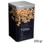 Black Edition metal pasta tin with embossed details