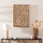 AZRA BEIGE 3D WANDDECORATIE 50X70CM - Afbeelding 6