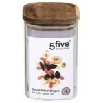 Hermet square glass and acacia jar 1 l - Afbeelding 4