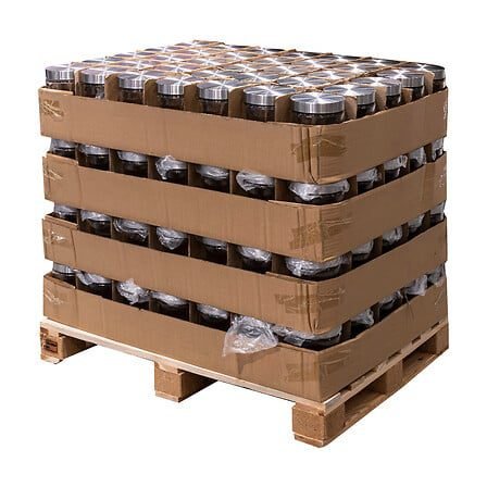 Nixo glass and stainless steel jar 1.2 l in display box