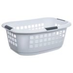 Hugger white laundry basket 51 l