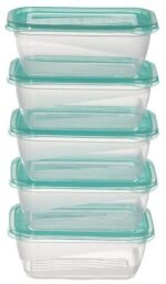 Set of 5 Fresh & Freeze rectangular PE boxes 0.5 l - Afbeelding 5